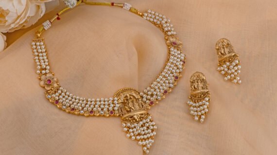 gold plated Temple Jewellery brass