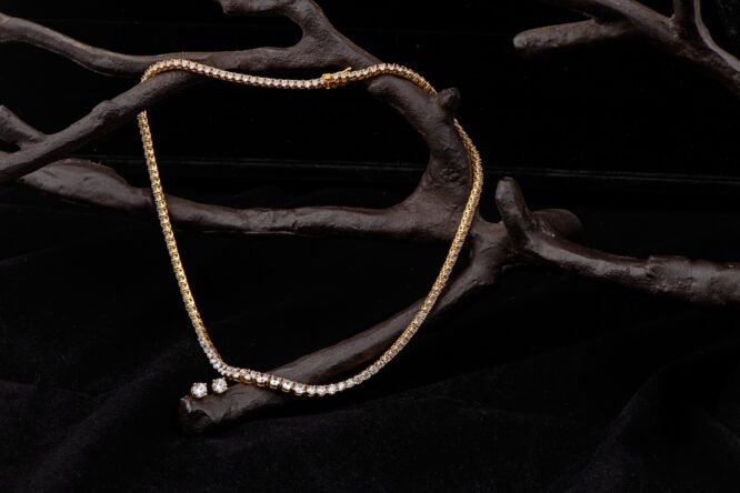 American Diamond Solitaire Single Liner Set