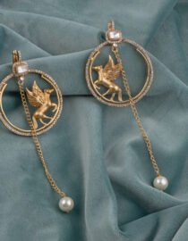 Gold Plated AD & Kundan Earrings