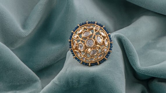 Kundan Adjustable Ring