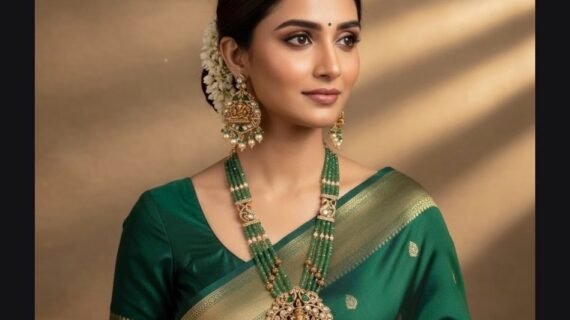 Temple Jewellery Studded with Pure Kundan and C Z