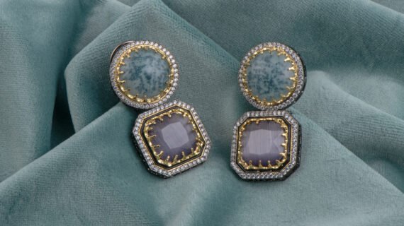 Moss & Amethyst Tiered Drops