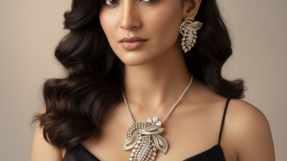 Mehandi polished ZIRCONOA PENDANT SET