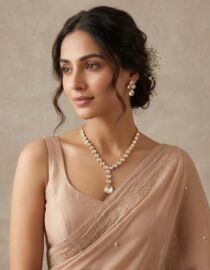 18 Carat Gold Polished Kundan Necklace