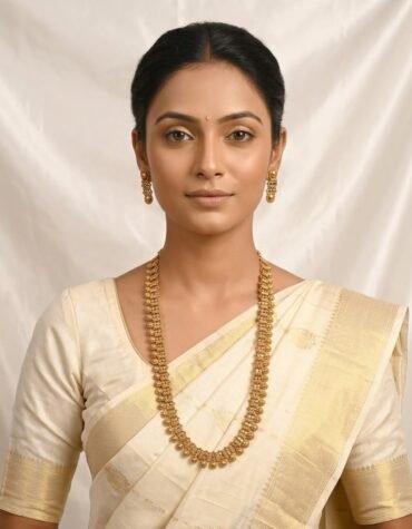 24 Carat Gold Polished Long Necklace
