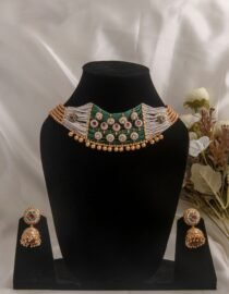 24 Carat Gold Polished Kundan Heritage Jewellery