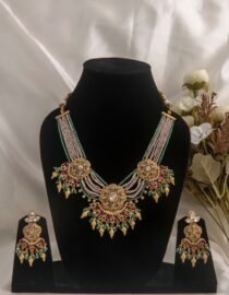 24 Carat Gold Polished Kundan Heritage Jewellery