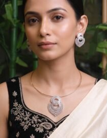 Minimal Pendant Choker Necklace Set