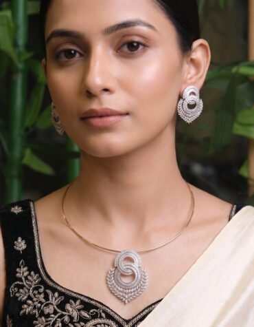 Minimal Pendant Choker Necklace Set